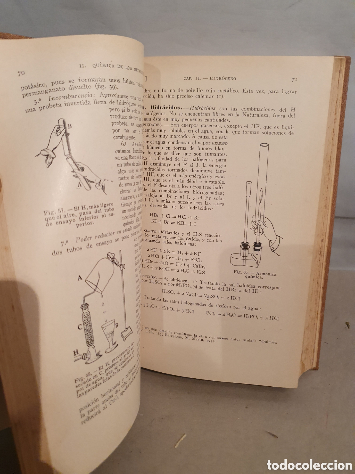 Libros de segunda mano de ciencias: MANUAL DE QUIMICA ELEMENTAL. IGNACIO PUIG. 1&deg;EDICION. MANUEL MARIN EDITOR. 1935. - Foto 4