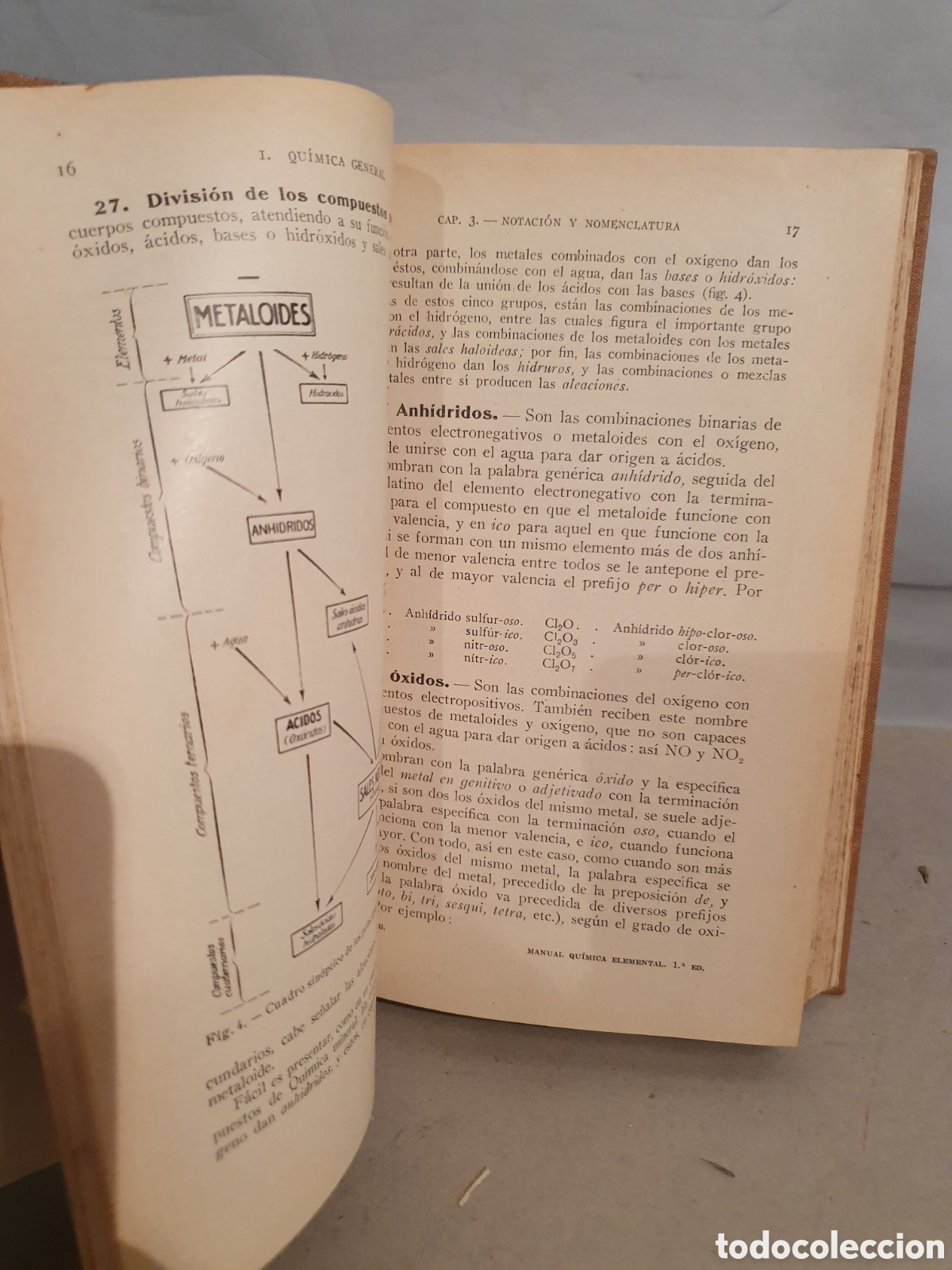 Libros de segunda mano de ciencias: MANUAL DE QUIMICA ELEMENTAL. IGNACIO PUIG. 1&deg;EDICION. MANUEL MARIN EDITOR. 1935. - Foto 6
