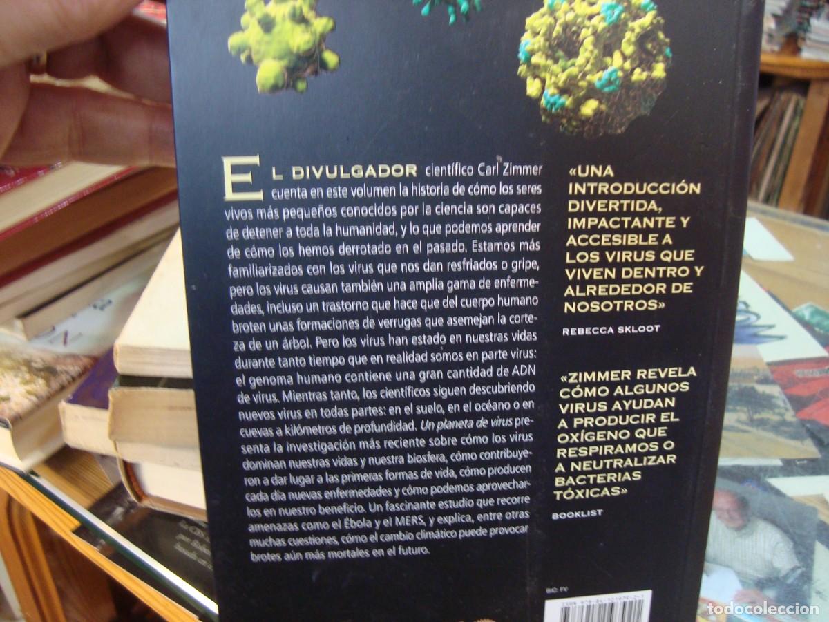 Libros de segunda mano: UN PLANETA DE VIRUS - ZIMMER,CARL - Foto 2