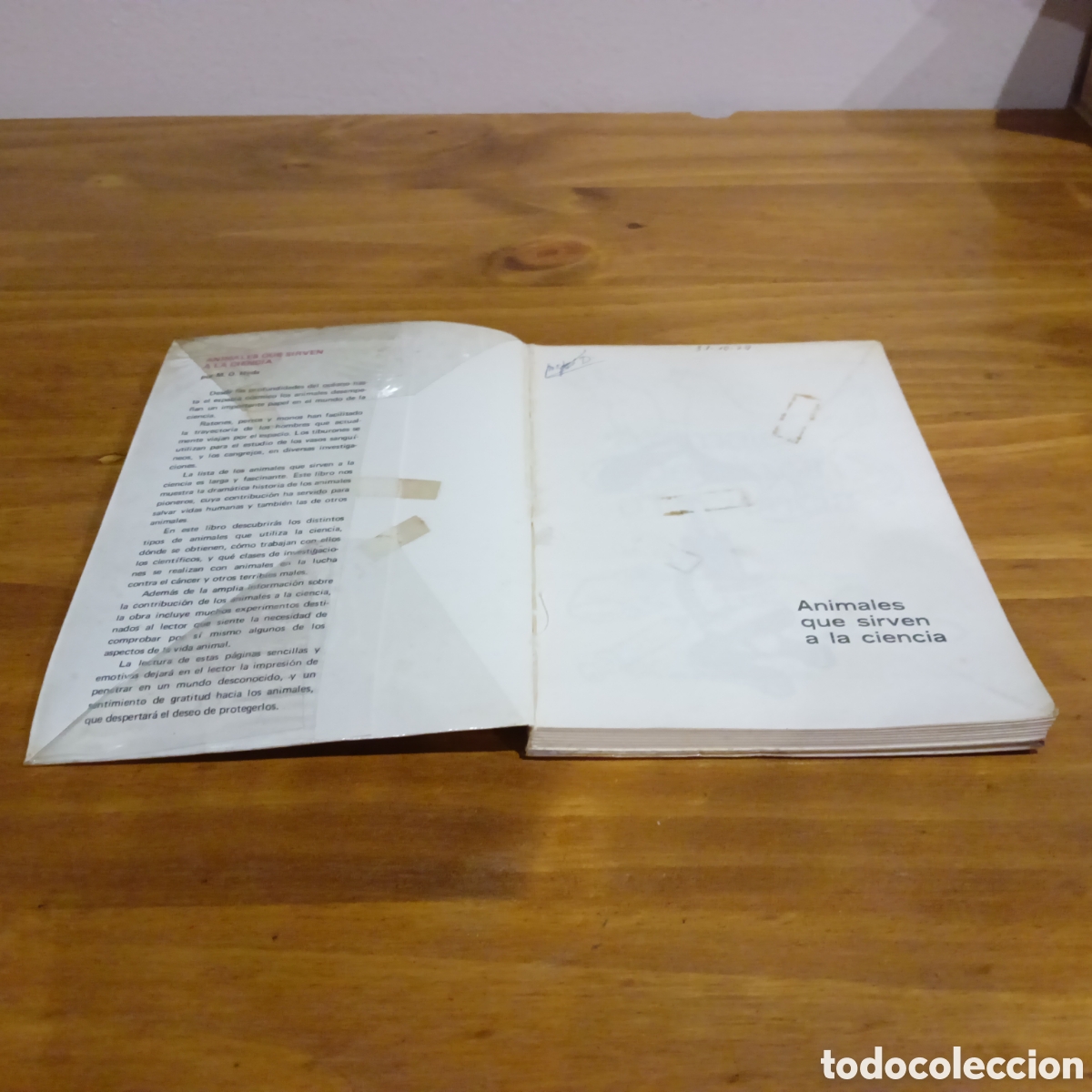 Libros de segunda mano: Animales que sirven a la ciencia. - Foto 2