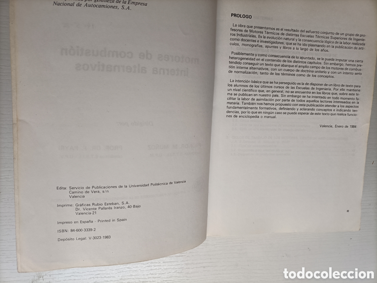 Libros de segunda mano de ciencias: Motores de combusti&oacute;n interna alternativos. M.Mu&ntilde;oz - Foto 8