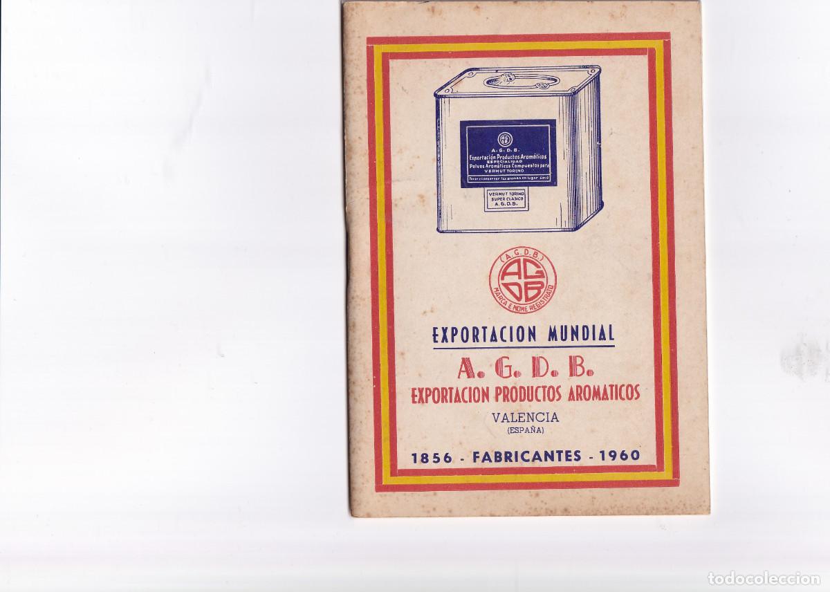 Libros de segunda mano: FORMULARIO. A. G. D. B. EXPORTACION DE PRODUCTOS AROMATICOS. - Foto 1