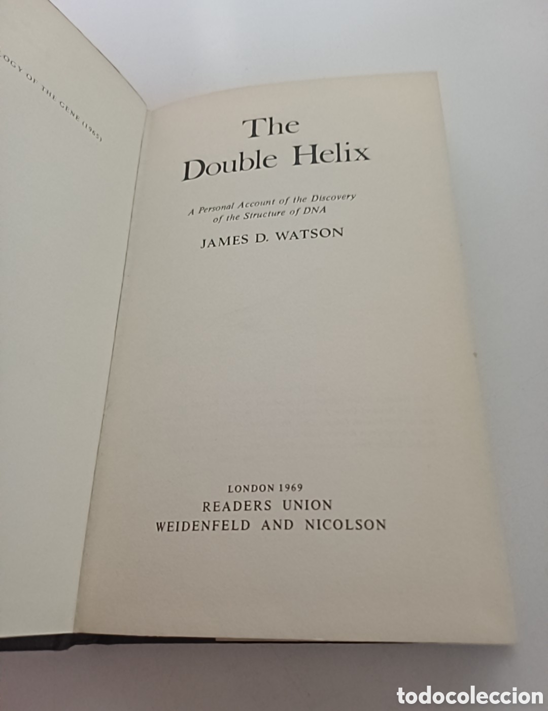 Libros de segunda mano: The Double helix 1969 James D. Watson INGL&Eacute;S - Foto 3