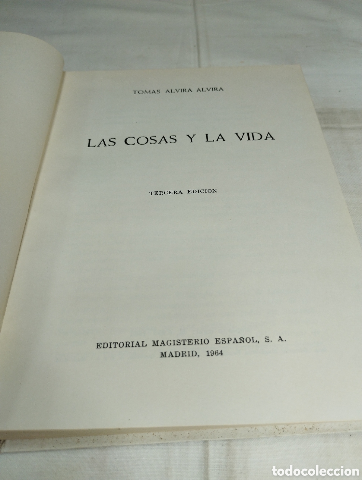 Libros de segunda mano: Las cosas y la vida. Tom&aacute;s Alvira, 1964 - Foto 2