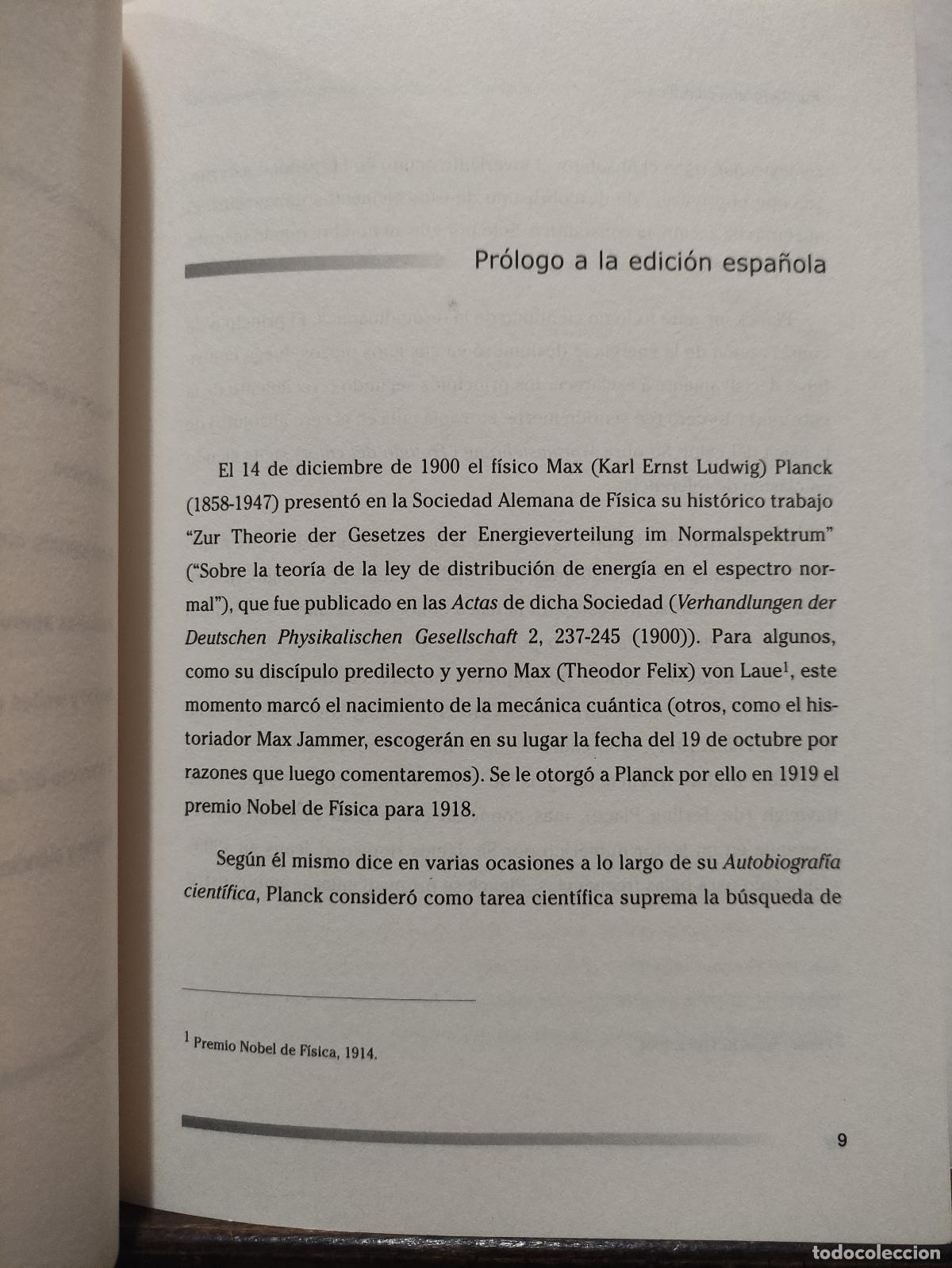 Libros de segunda mano de ciencias: AUTOBIOGRAFIA CIENTIFICA Y ULTIMOS ESCRITOS - MAX PLANCK - Foto 2