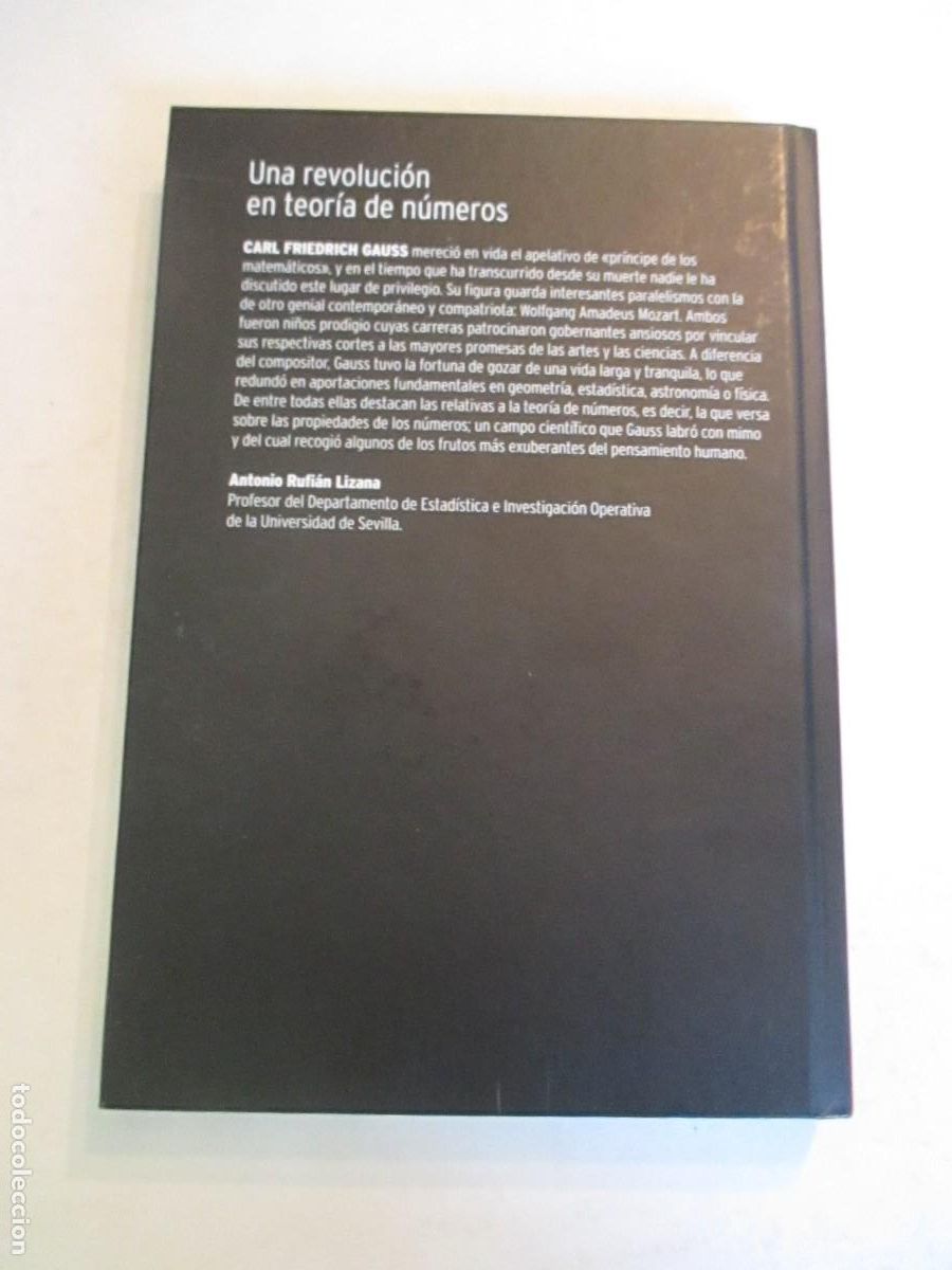 Libros de segunda mano de ciencias: GAUSS Una revoluci&oacute;n en teor&iacute;a de n&uacute;meros W32982 - Foto 2