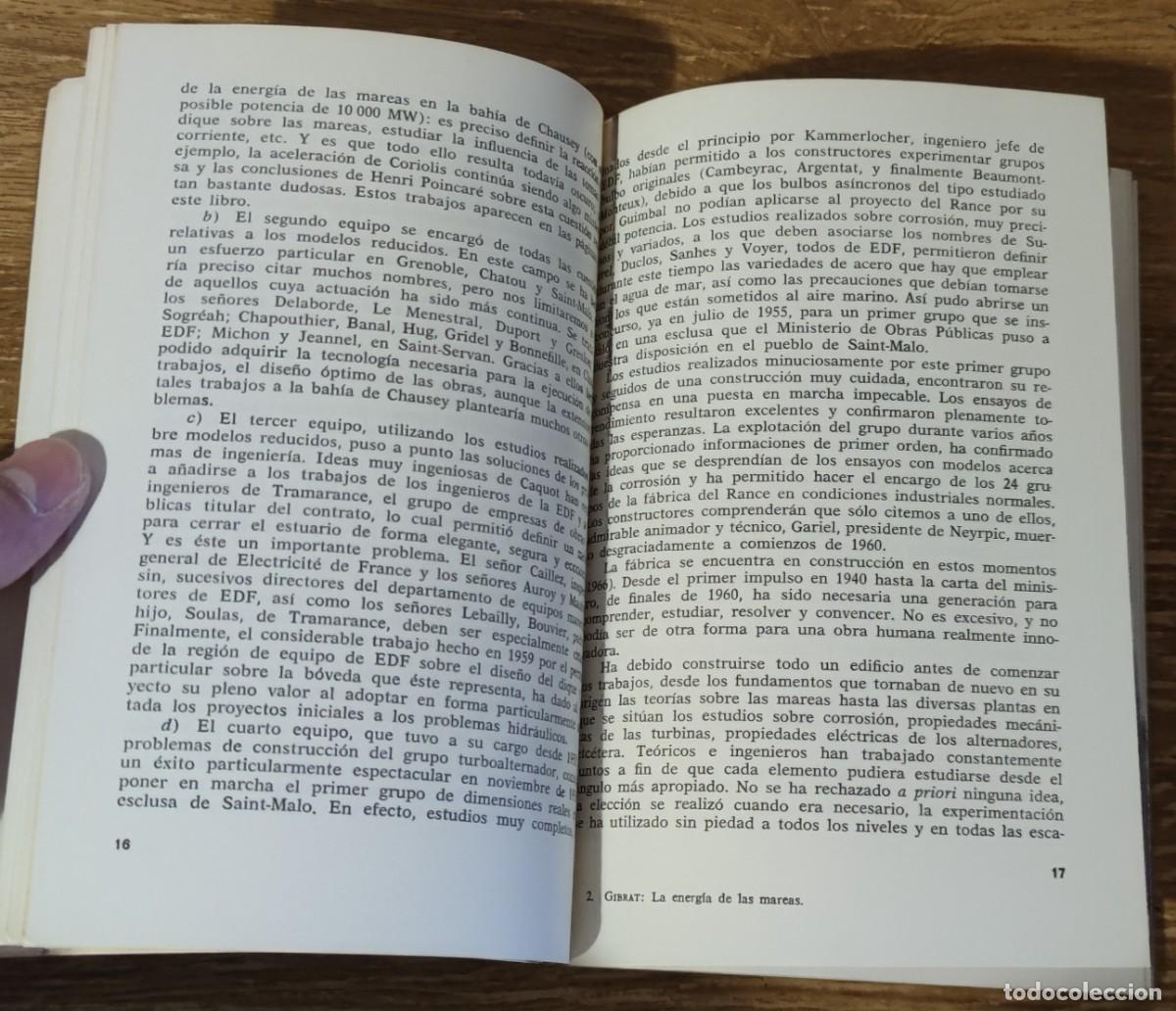 Libros de segunda mano: Libro - La energ&iacute;a de las mareas (1973) Robert Gibrat - Foto 2