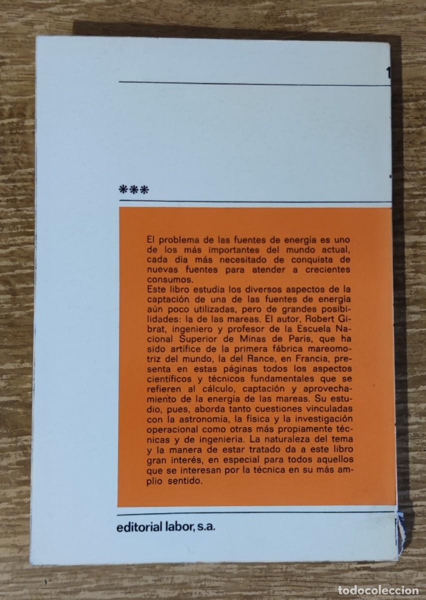Libros de segunda mano: Libro - La energ&iacute;a de las mareas (1973) Robert Gibrat - Foto 3