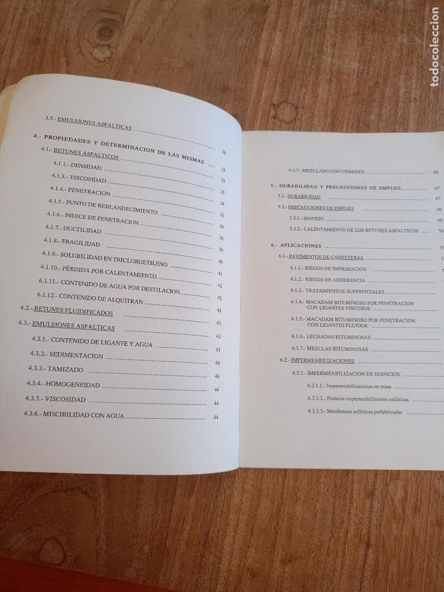 Libros de segunda mano de ciencias: MATERIALES BITUMINOSOS. MANUEL FERN&Aacute;NDEZ C&Aacute;NOVAS. 1990 - Foto 5