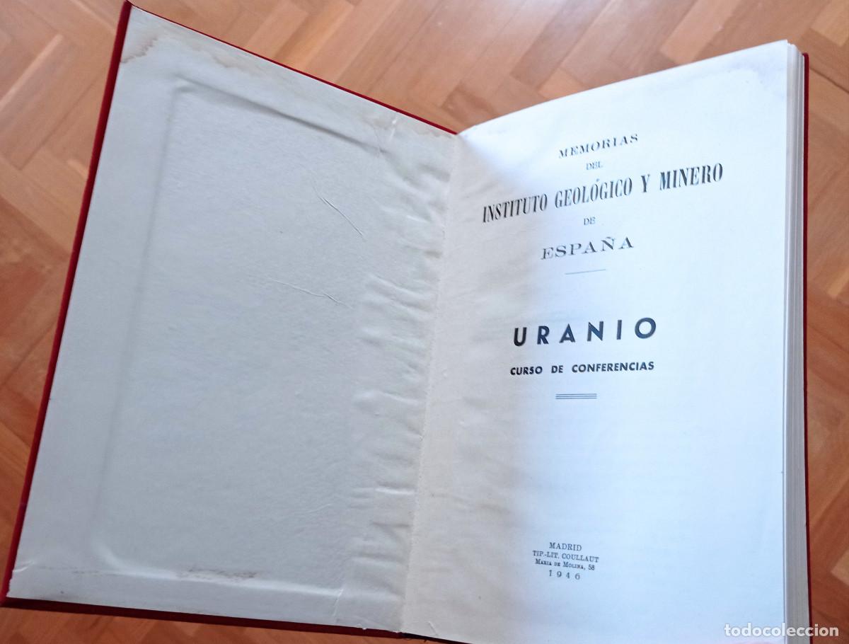 Libros de segunda mano: Libro: Uranio Curso Conferencias (1947) - Foto 1