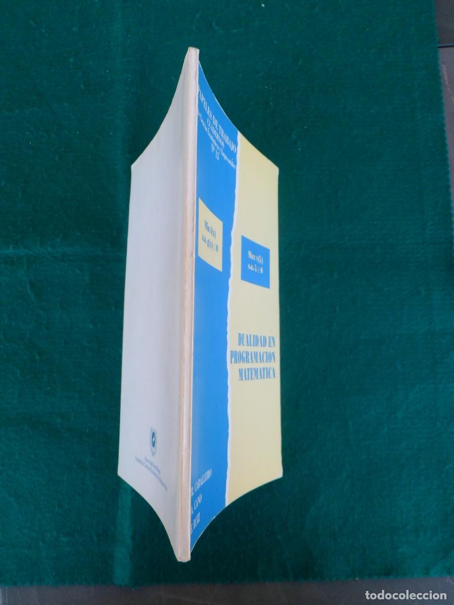 Libros de segunda mano de ciencias: DUALIDAD EN PROGRAMACI&Oacute;N MATEM&Aacute;TICA - Foto 4