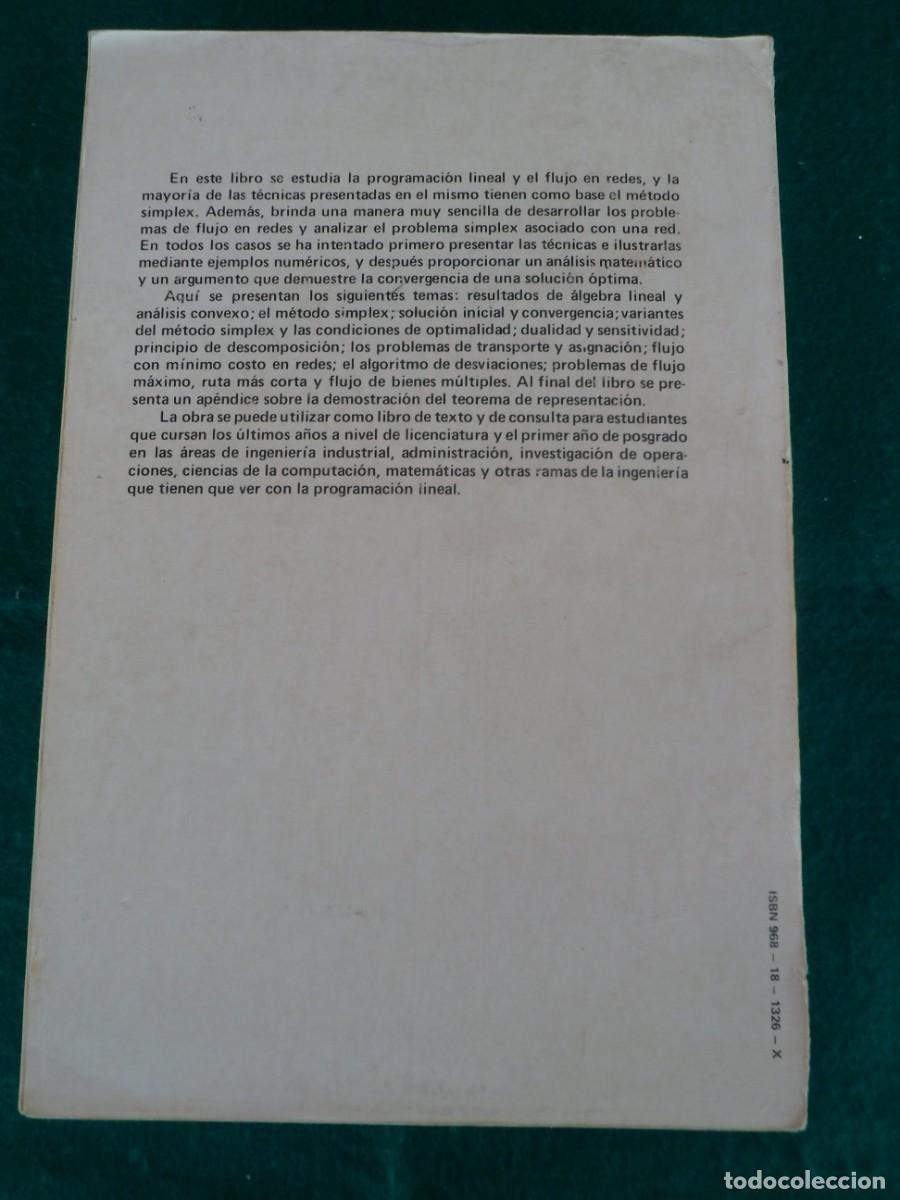 Libros de segunda mano de ciencias: PROGRAMACI&Oacute;N LINEAL Y FLUJO EN REDES - Foto 3