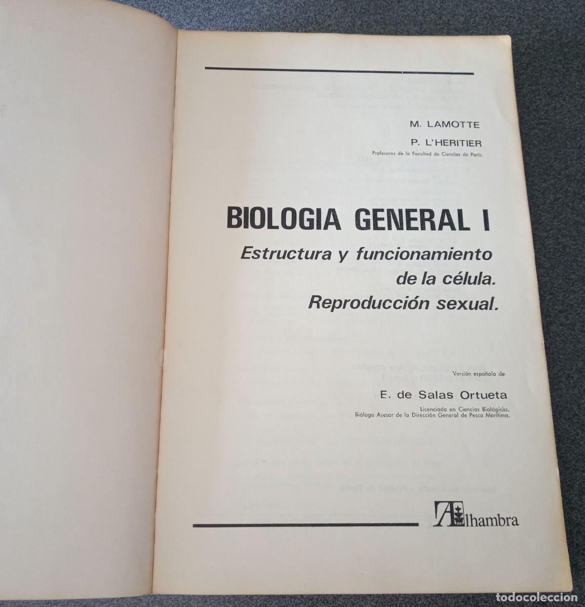 Libros de segunda mano: Lote libros Biolog&iacute;a General Maxime Lamotte Philippe L`Heritier - Foto 4