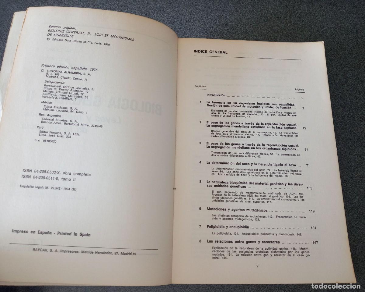Libros de segunda mano: Lote libros Biolog&iacute;a General Maxime Lamotte Philippe L`Heritier - Foto 12