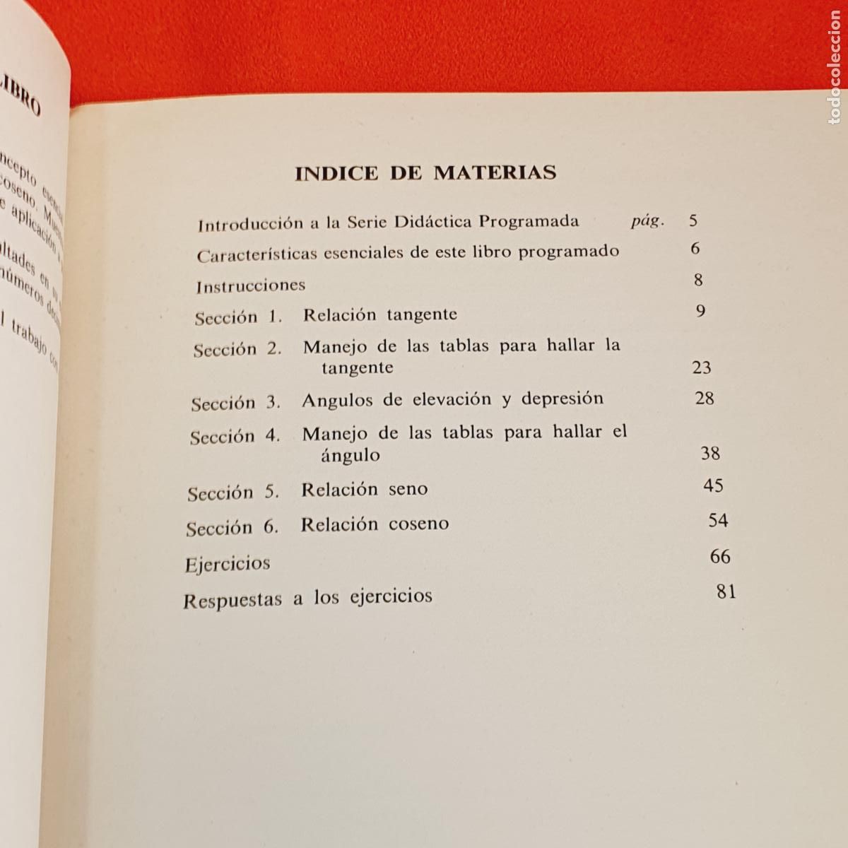 Libros de segunda mano de ciencias: LIBRO-TRIGONOMETR&Iacute;A PLANA-A.M.CRAWFORD-SERIE DID&Aacute;CTICA PROGRAMADA-EDICIONES DEL CASTILLO S.A. - Foto 9