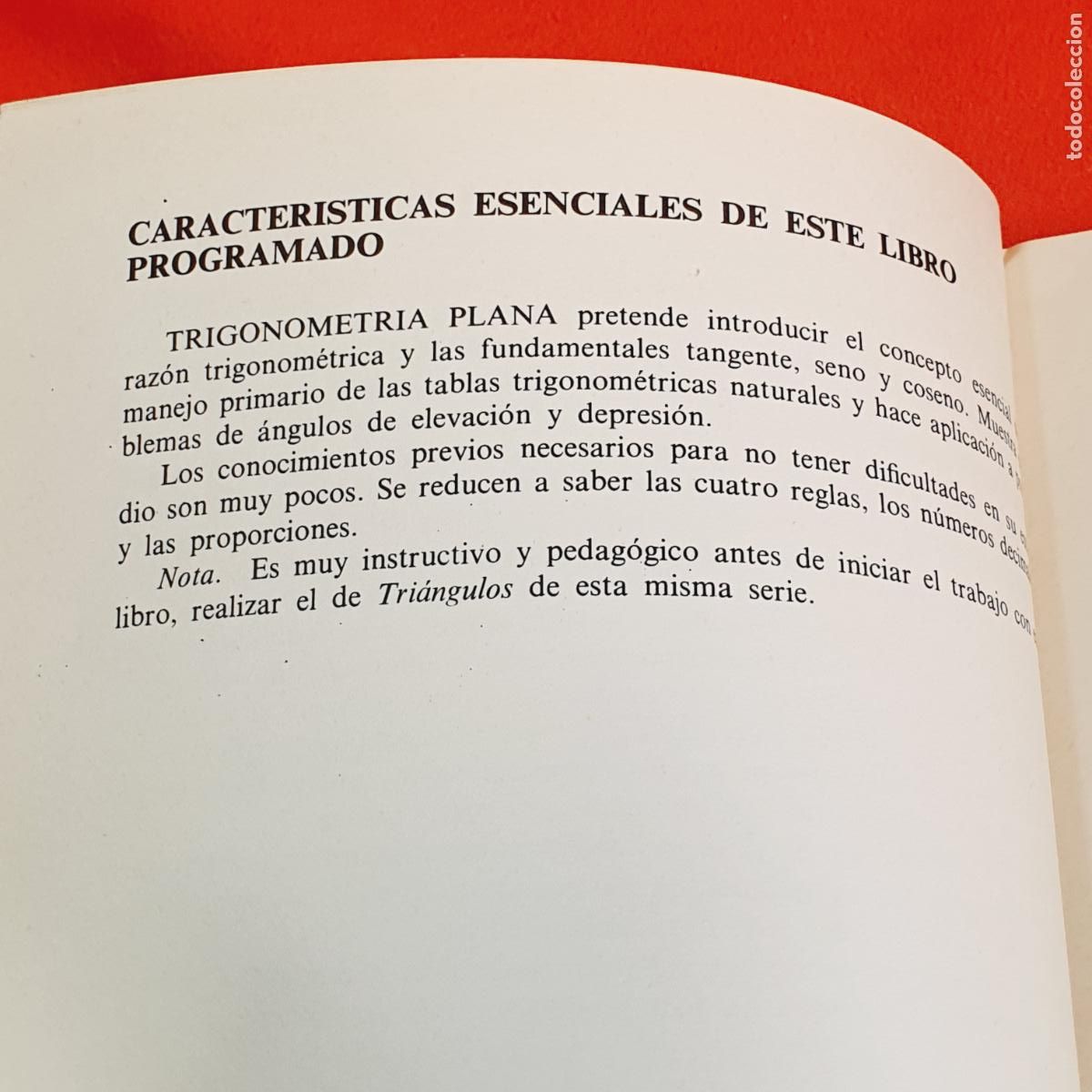 Libros de segunda mano de ciencias: LIBRO-TRIGONOMETR&Iacute;A PLANA-A.M.CRAWFORD-SERIE DID&Aacute;CTICA PROGRAMADA-EDICIONES DEL CASTILLO S.A. - Foto 10