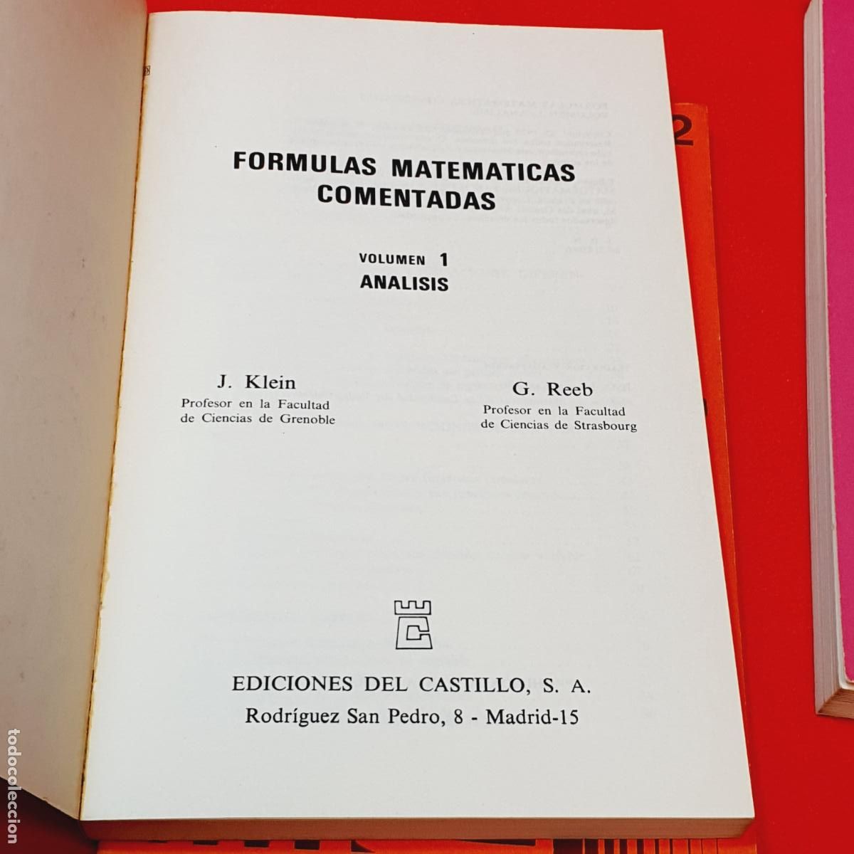 Libros de segunda mano de ciencias: LOTE 3 LIBROS-F&Oacute;RMULAS MATEM&Aacute;TICAS COMENTADAS-EDICIONES DEL CASTILLO S.A.-DESCATALOGAD - Foto 12