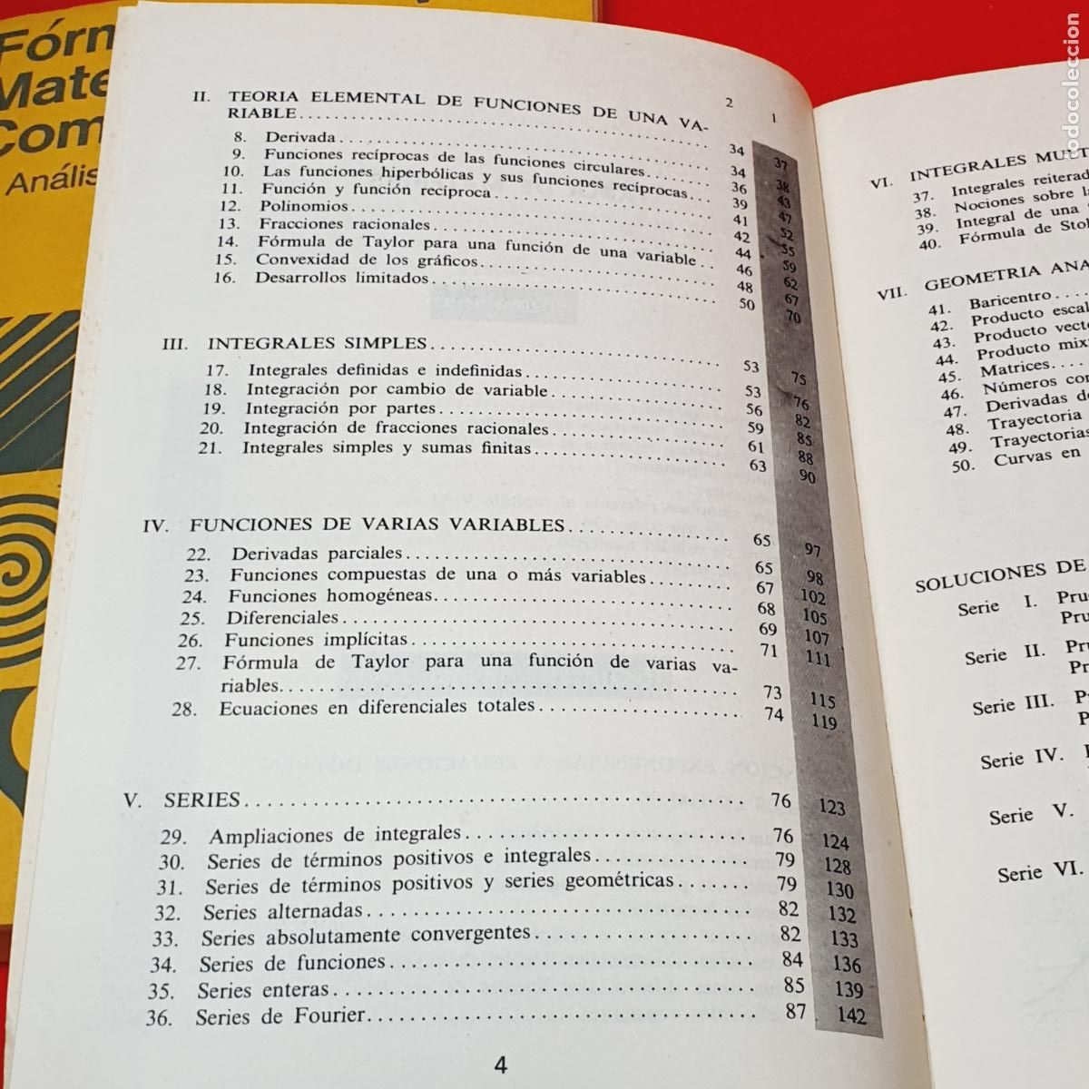 Libros de segunda mano de ciencias: LOTE 3 LIBROS-F&Oacute;RMULAS MATEM&Aacute;TICAS COMENTADAS-EDICIONES DEL CASTILLO S.A.-DESCATALOGAD - Foto 20