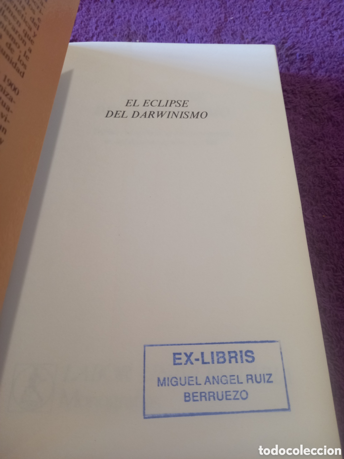 Libros de segunda mano: Lote de tres libros: El enigma de la esfinge/ El eclipse del darwinismo/ La evoluci&oacute;n, desmitificada - Foto 11