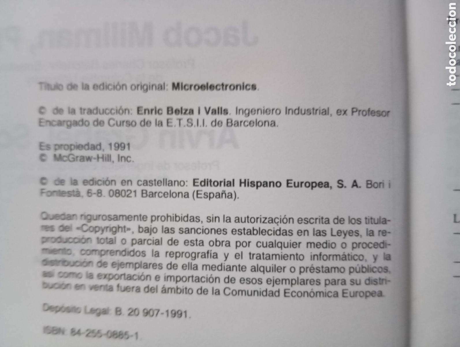 Libros de segunda mano de ciencias: MICROELECTRONICA - JACOB MILLMAN, ARVIN GRABEL - Foto 5