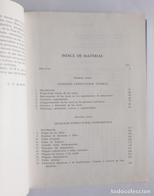 Libros de segunda mano: GEOLOGIA ESTRUCTURAL - L. U. DE SITTER - EDICIONES OMEGA. 1962 - Foto 5