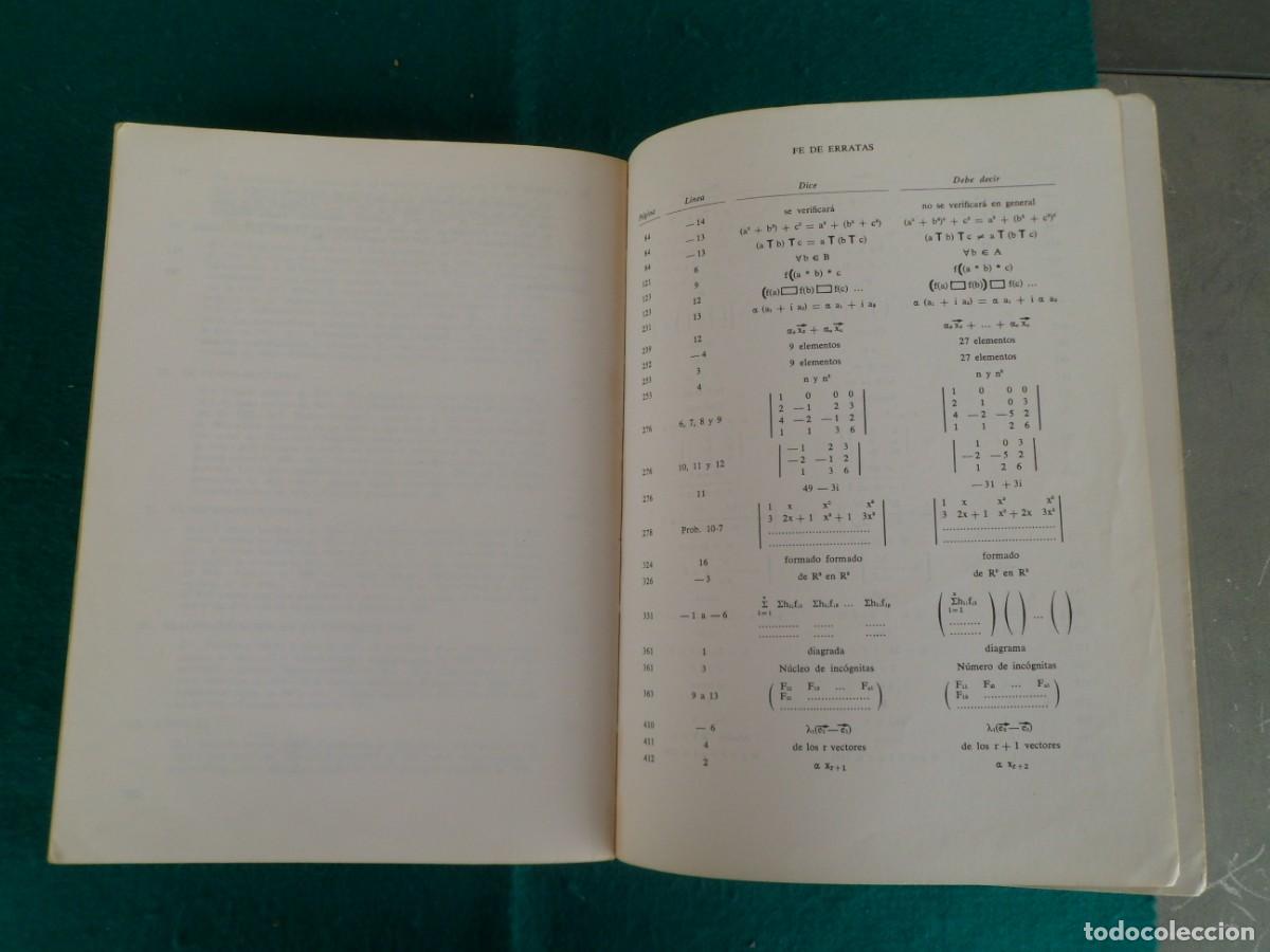 Libros de segunda mano de ciencias: &Aacute;LGEBRA LINEAL Y GEOMETR&Iacute;A. Curso te&oacute;rico-pr&aacute;ctico - Foto 9