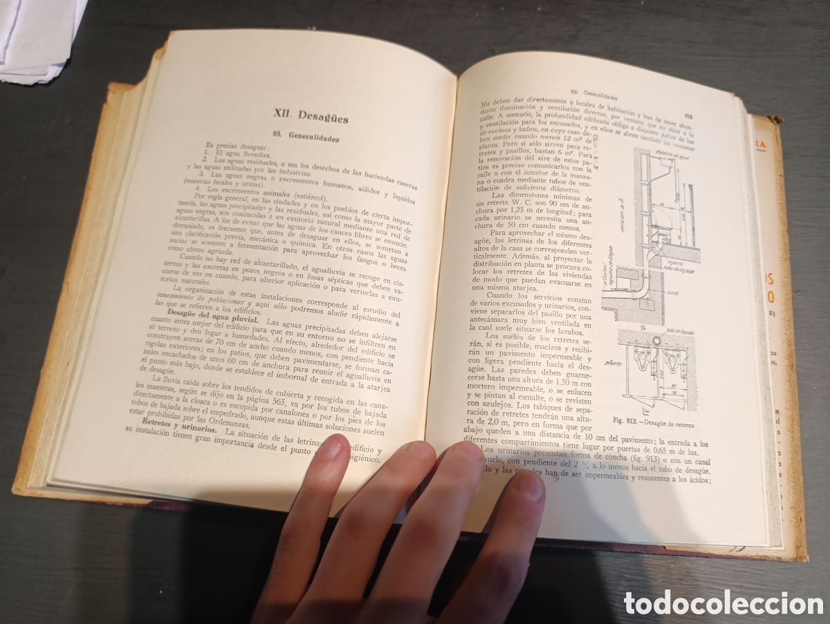 Libros de segunda mano de ciencias: TRATADO MODERNO DE CONSTRUCCI&Oacute;N DE EDIFICIOS POR EL ING. ROBERT SCHINDLER. Bcn 1946 - Foto 4