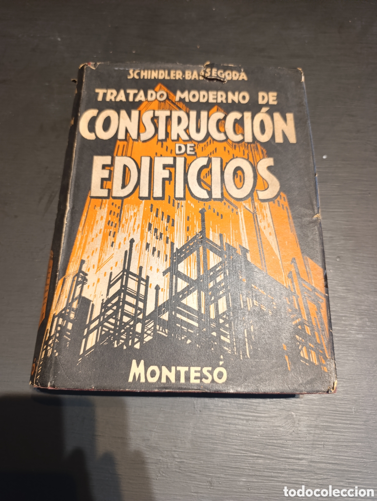 Libros de segunda mano de ciencias: TRATADO MODERNO DE CONSTRUCCI&Oacute;N DE EDIFICIOS POR EL ING. ROBERT SCHINDLER. Bcn 1946 - Foto 1