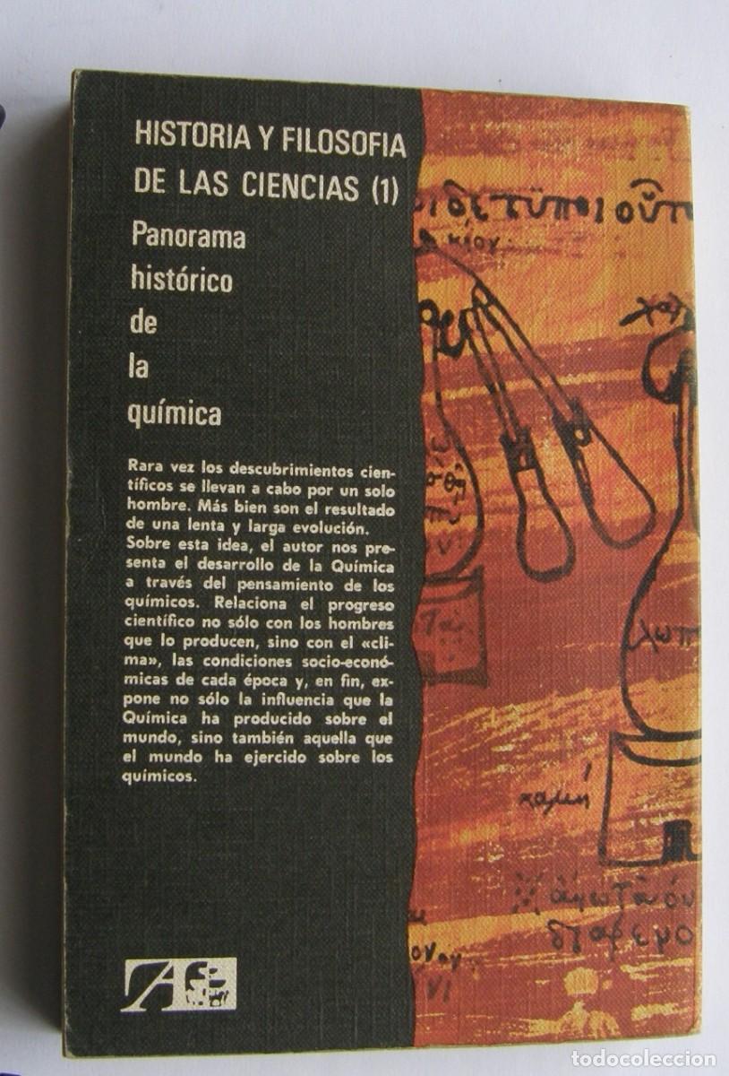Libros de segunda mano de ciencias: PANORAMA HIST&Oacute;RICO DE LA QU&Iacute;MICA - Foto 2