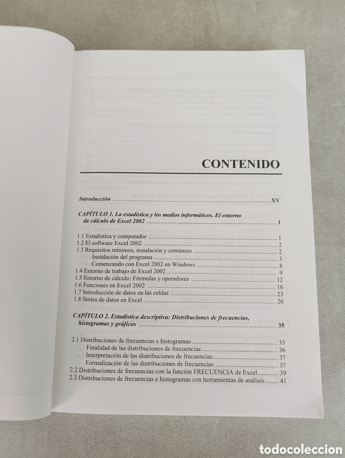 Libros de segunda mano de ciencias: Estad&iacute;stica aplicada a trav&eacute;s de Excel. C&eacute;sar P&eacute;rez. - Foto 5
