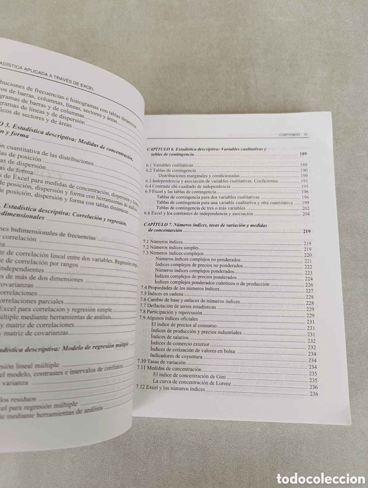 Libros de segunda mano de ciencias: Estad&iacute;stica aplicada a trav&eacute;s de Excel. C&eacute;sar P&eacute;rez. - Foto 6