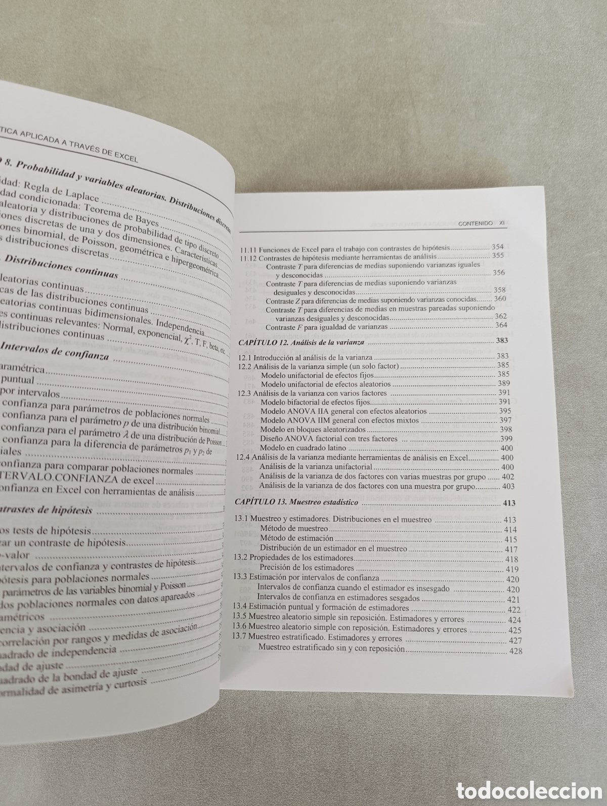 Libros de segunda mano de ciencias: Estad&iacute;stica aplicada a trav&eacute;s de Excel. C&eacute;sar P&eacute;rez. - Foto 7