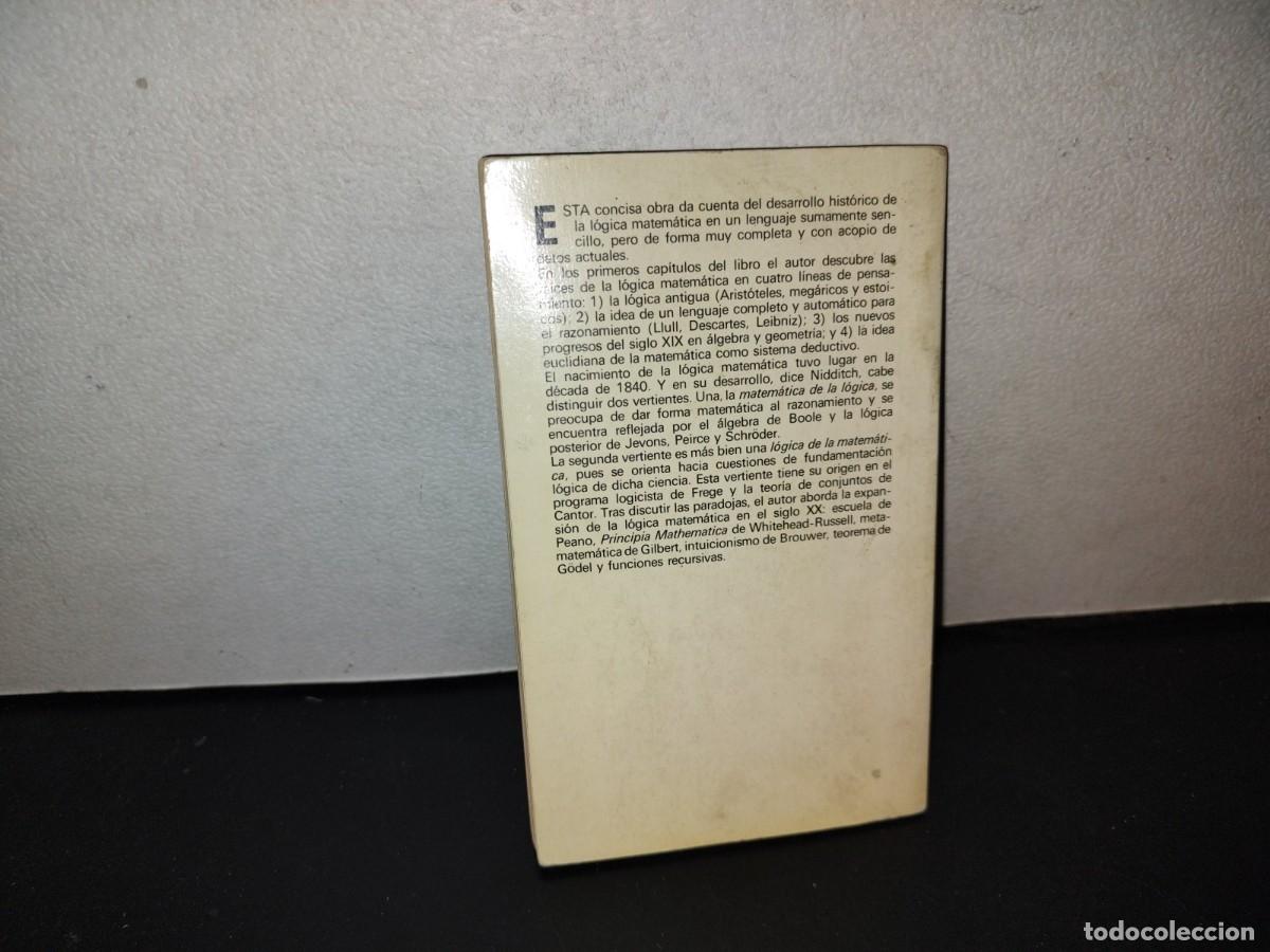 Libros de segunda mano de ciencias: 143- EL DESARROLLO DE LA L&Oacute;GICA MATEM&Aacute;TICA - P. H. NIDDITCH - Foto 3