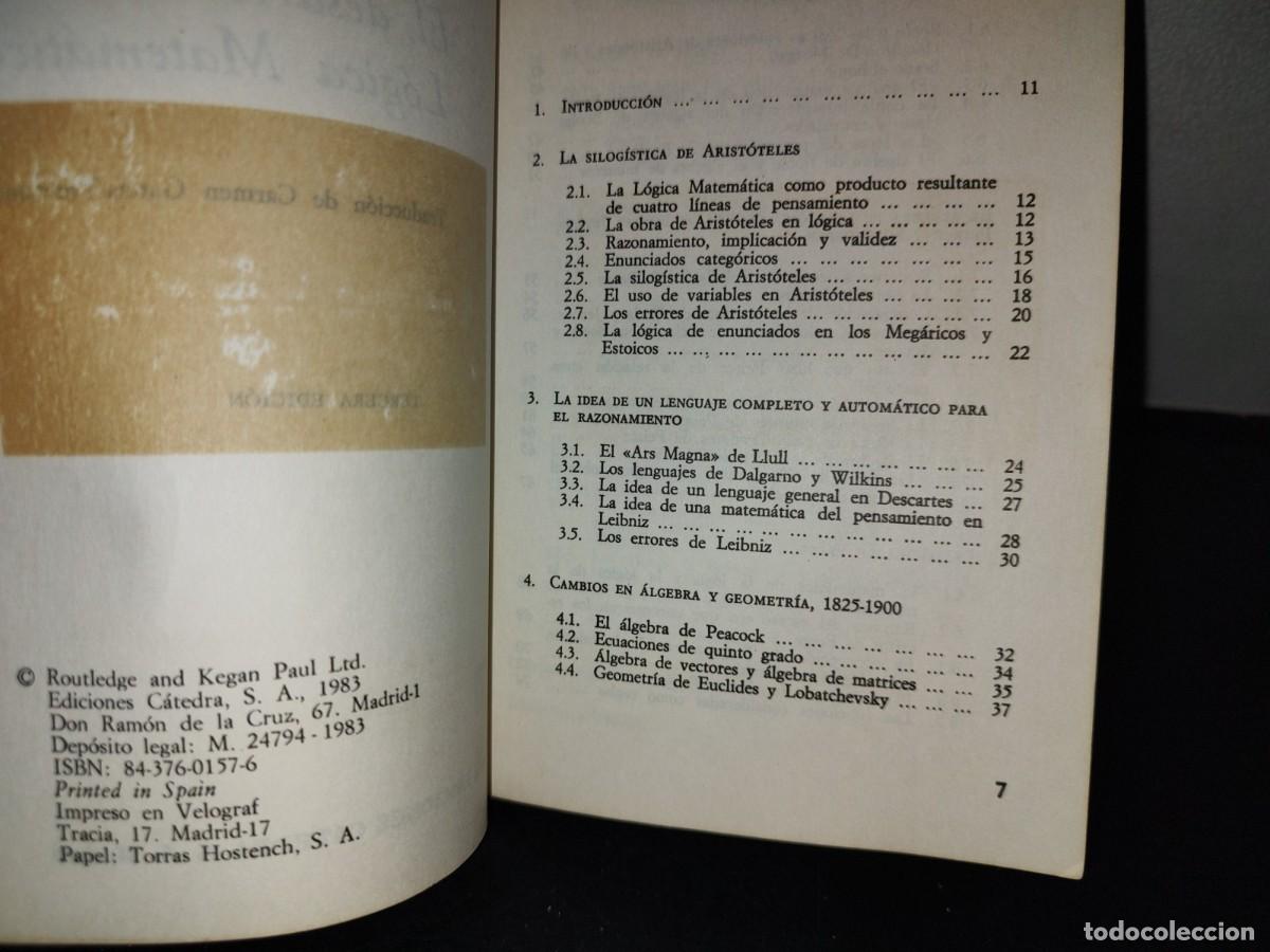 Libros de segunda mano de ciencias: 143- EL DESARROLLO DE LA L&Oacute;GICA MATEM&Aacute;TICA - P. H. NIDDITCH - Foto 5