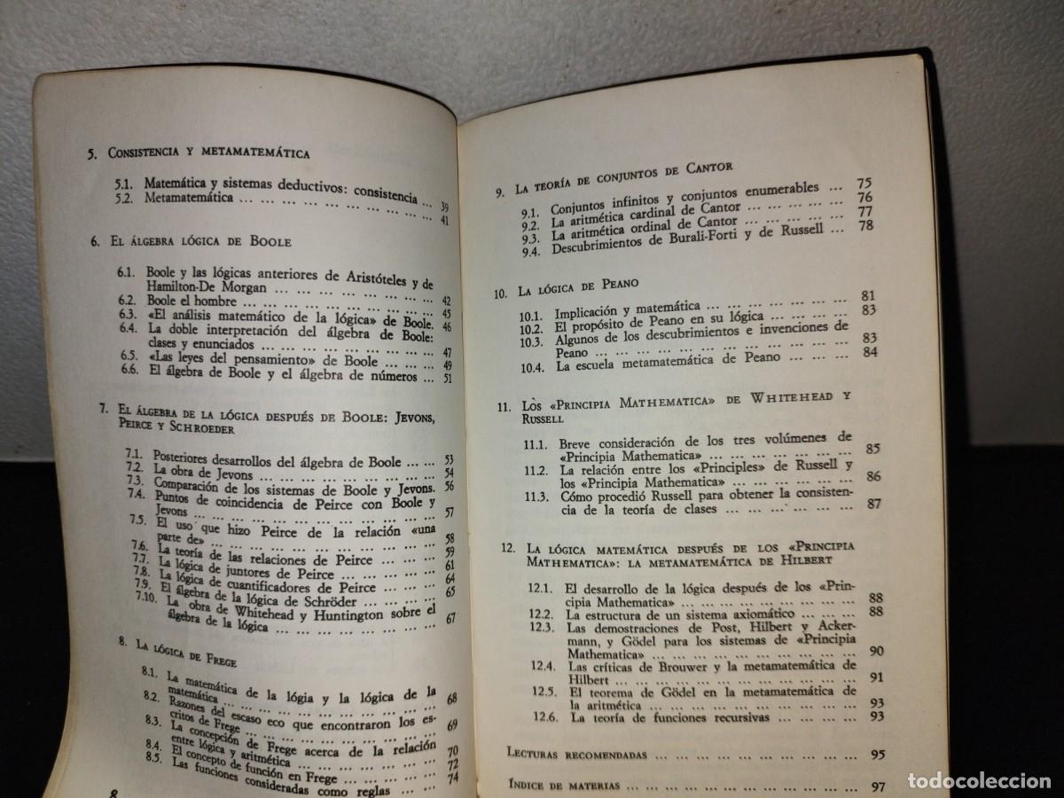 Libros de segunda mano de ciencias: 143- EL DESARROLLO DE LA L&Oacute;GICA MATEM&Aacute;TICA - P. H. NIDDITCH - Foto 6