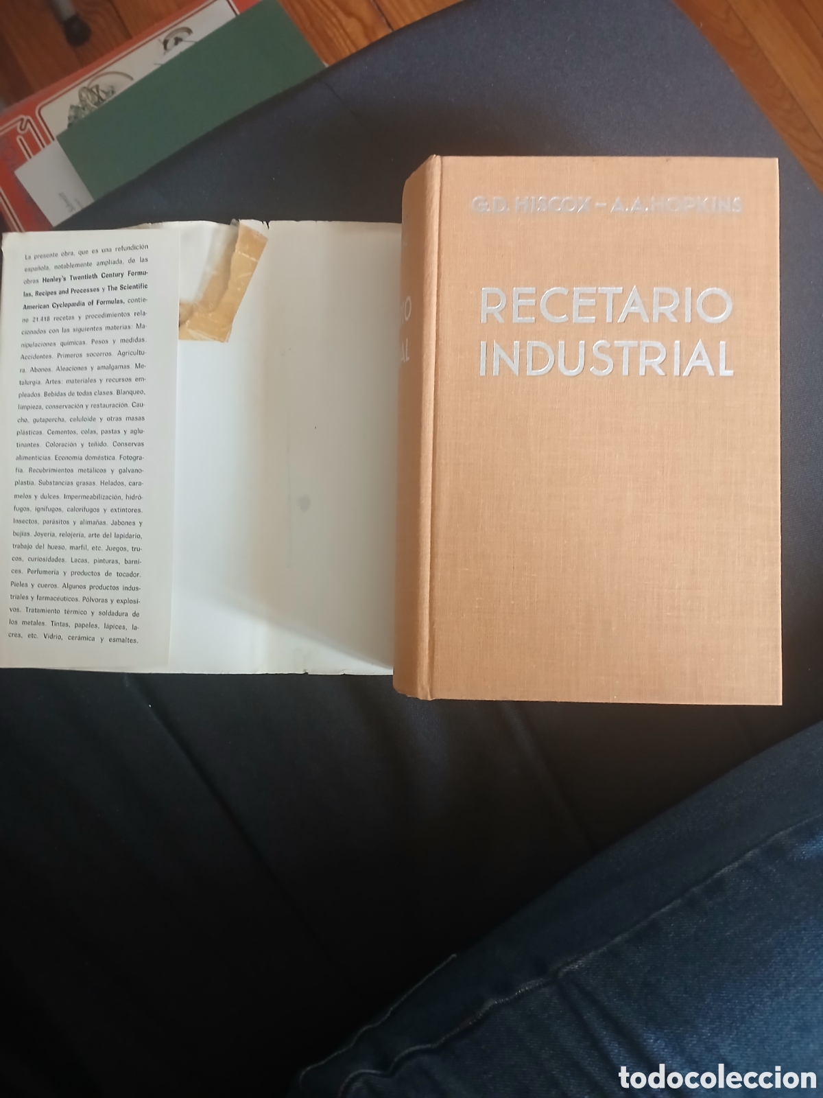 Second hand books of Sciences: EL RECETARIO industrial HISCOX HOPKINS
