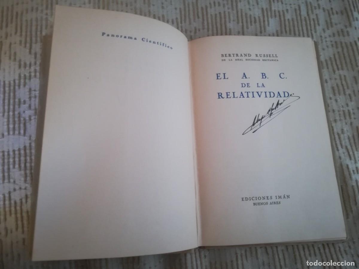 Libros de segunda mano de ciencias: El abc de la relatividad Bertrand Russell Ediciones Iman 1943 - Foto 5