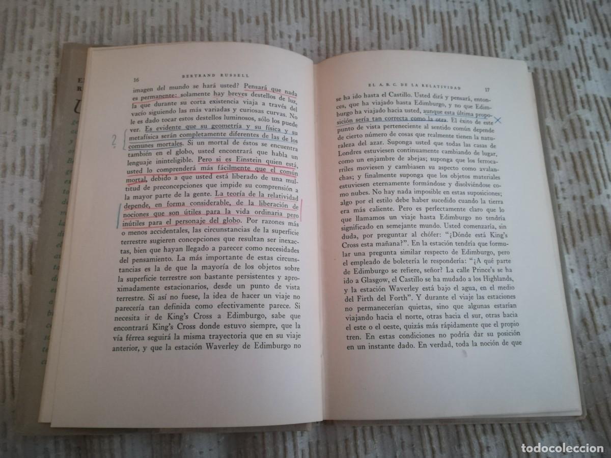 Libros de segunda mano de ciencias: El abc de la relatividad Bertrand Russell Ediciones Iman 1943 - Foto 7