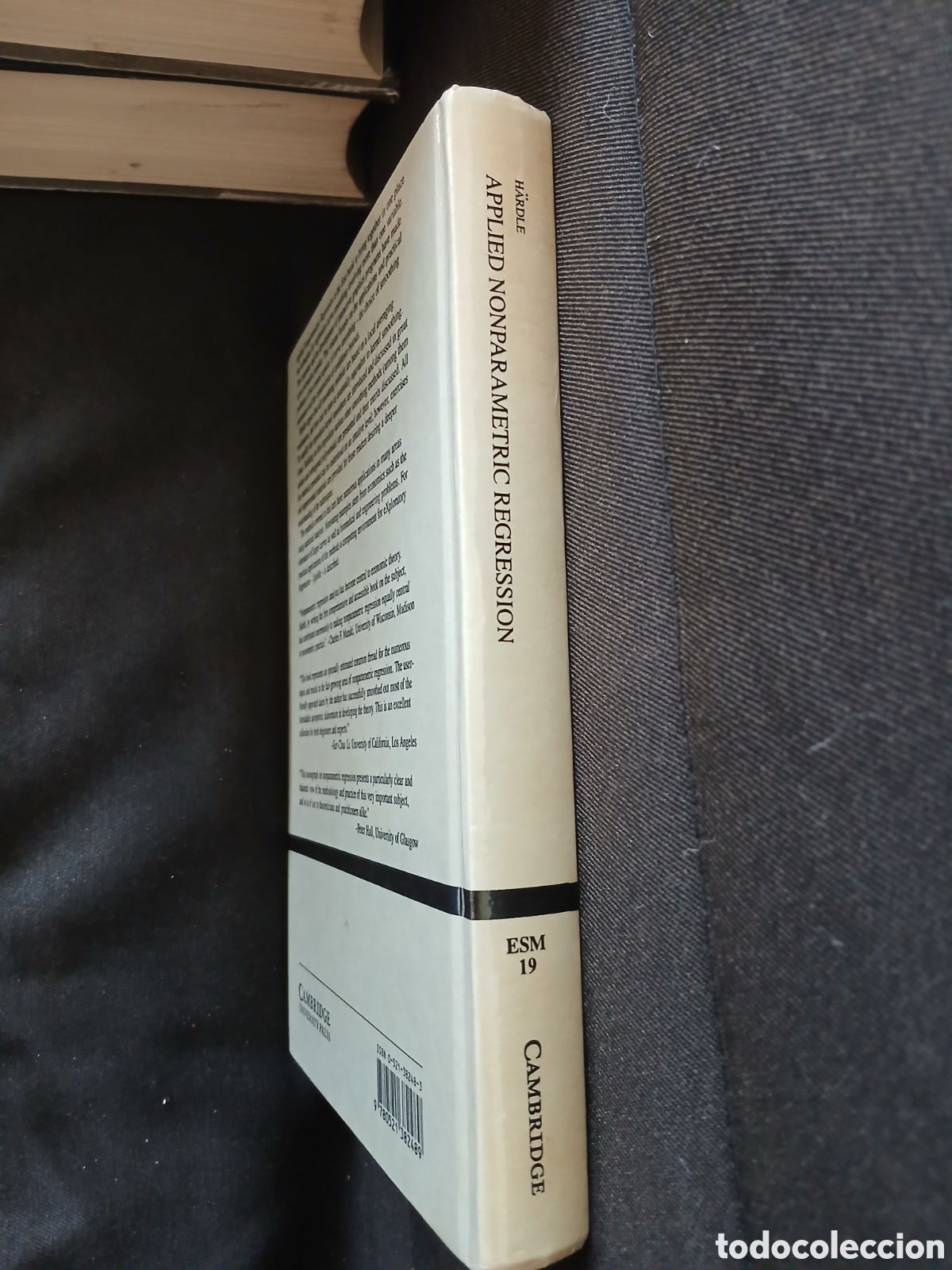 Libros de segunda mano de ciencias: APPLIED NONPARAMETRIC REGRESSION W.H&Auml;RDLE - Foto 3