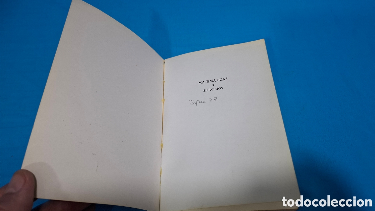 Libros de segunda mano de ciencias: MATEM&Aacute;TICAS - EJERCICIOS 3 B.U.P. SGEL - Foto 2