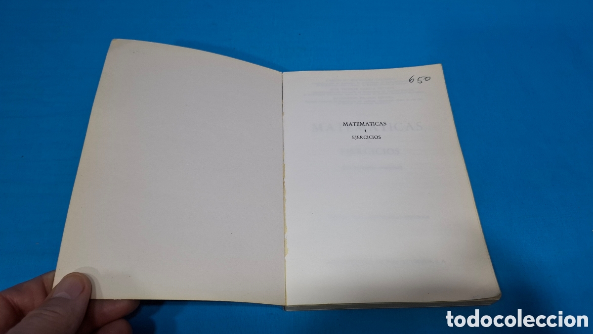 Libros de segunda mano de ciencias: MATEM&Aacute;TICAS - EJERCICIOS 1 B.U.P SGEL - Foto 2