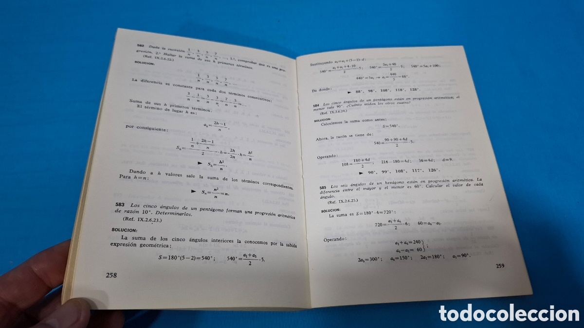 Libros de segunda mano de ciencias: MATEM&Aacute;TICAS - EJERCICIOS 1 B.U.P SGEL - Foto 5