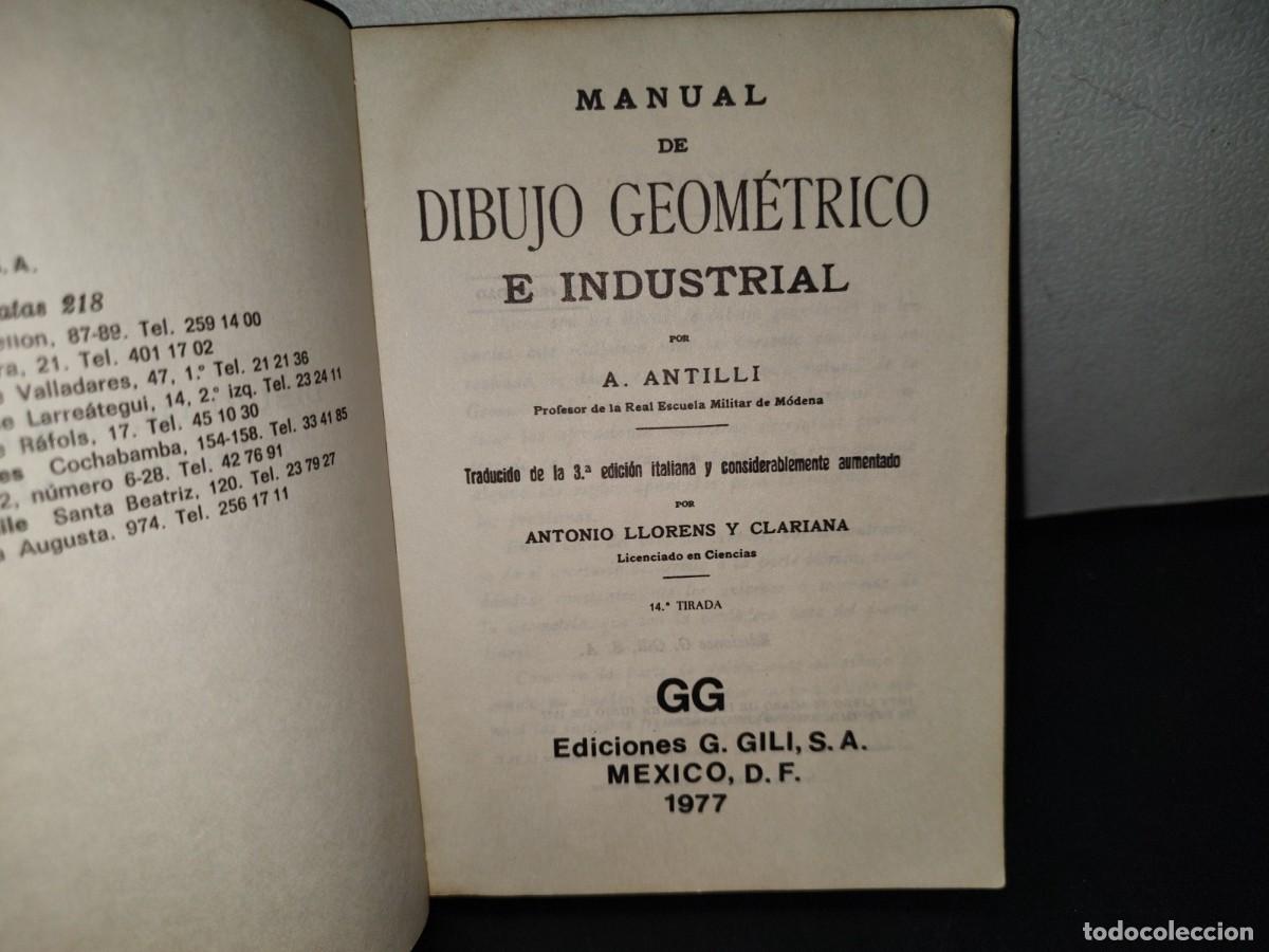 Libros de segunda mano de ciencias: 140- DIBUJO GEOM&Eacute;TRICO E INDUSTRIAL - A. ANTILLI - Foto 4