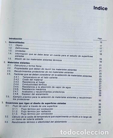 Libros de segunda mano de ciencias: MANUALES TECNICOS DE INSTRUCCION. 4. AISLAMIENTO TERMICO. - Foto 2