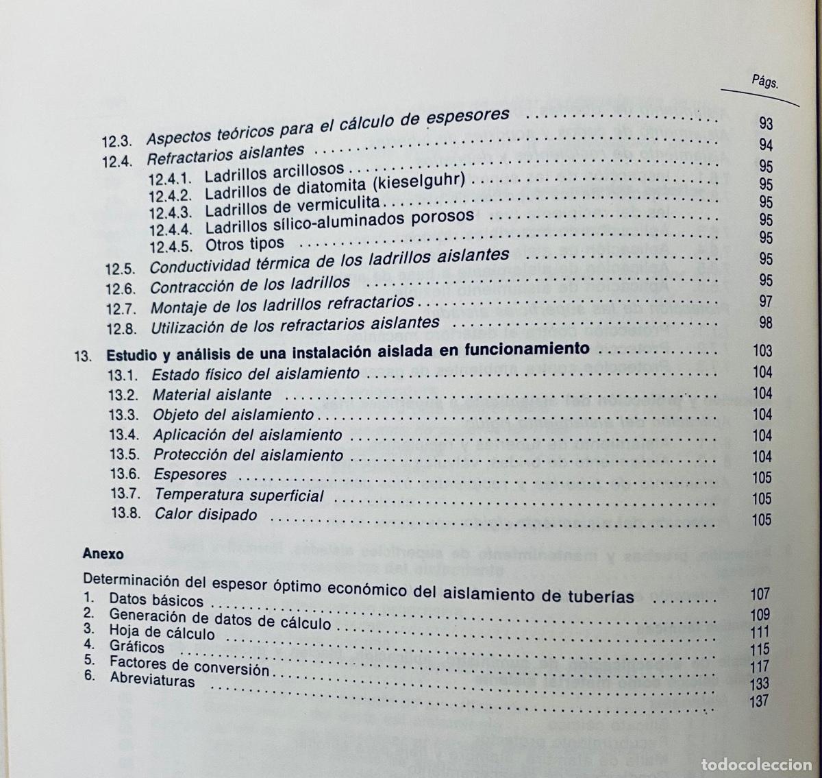 Libros de segunda mano de ciencias: MANUALES TECNICOS DE INSTRUCCION. 4. AISLAMIENTO TERMICO. - Foto 4