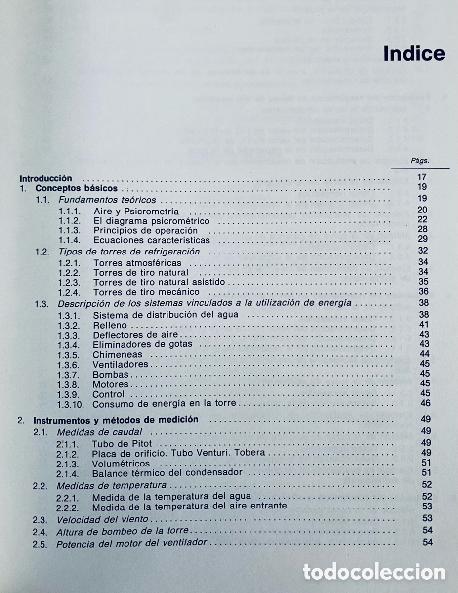 Libros de segunda mano de ciencias: MANUALES TECNICOS DE INSTRUCCION. 8. TORRES DE REFRIGERACION.. - Foto 2