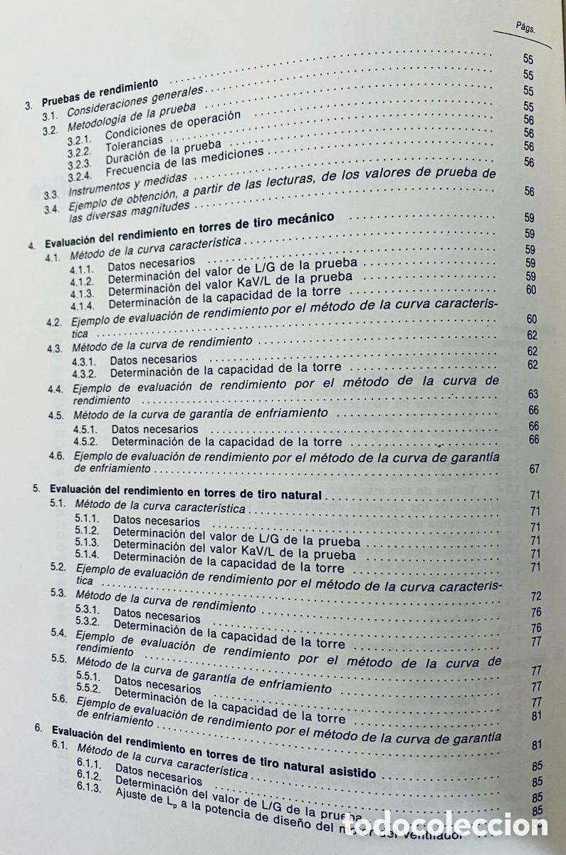 Libros de segunda mano de ciencias: MANUALES TECNICOS DE INSTRUCCION. 8. TORRES DE REFRIGERACION.. - Foto 3