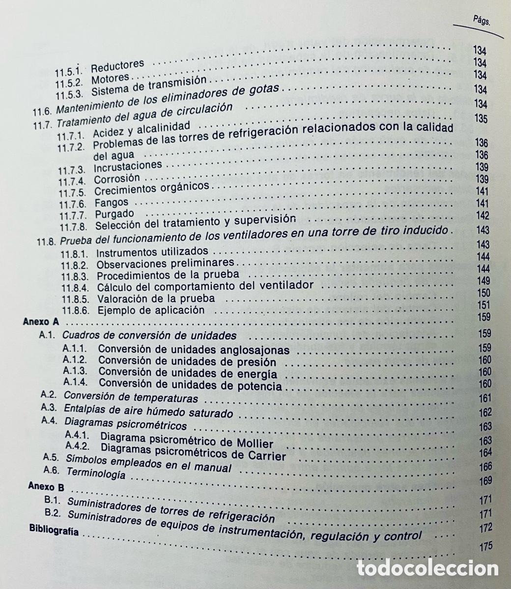 Libros de segunda mano de ciencias: MANUALES TECNICOS DE INSTRUCCION. 8. TORRES DE REFRIGERACION.. - Foto 5