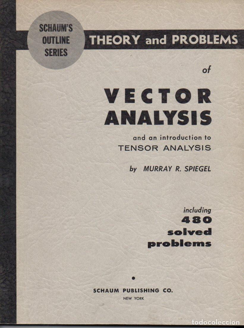 Libros de segunda mano de ciencias: SPIEGEL : VECTOR ANALYSIS (SCHAUM, 1959) - Foto 1