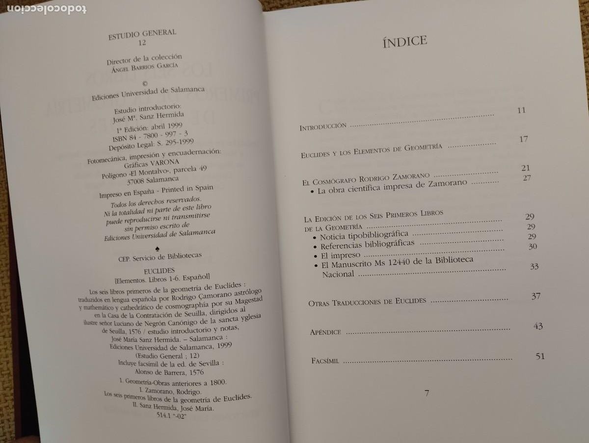 Libros de segunda mano de ciencias: Los seis libros primeros de la Geometr&iacute;a de Euclides - Foto 3